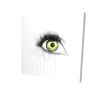 Green eye in watercolor - 12x12 Print on canvas