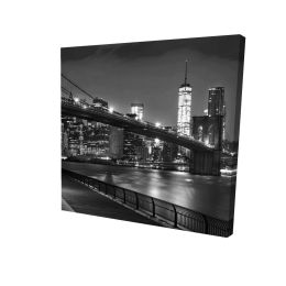 City under the night - 32x32 Print on canvas