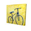 Blue bike abstract - 32x32 Print on canvas