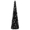 vidaXL Pop-up Artificial Christmas Tree Black 5 ft PET