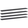 vidaXL Bookshelf Boards 4 pcs Gray 31.5"x3.9"x0.6" Engineered Wood