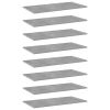 vidaXL Bookshelf Boards 8 pcs Concrete Gray 31.5"x15.7"x0.6" Engineered Wood