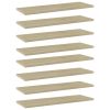 vidaXL Bookshelf Boards 8 pcs Sonoma Oak 23.6"x7.9"x0.6" Engineered Wood
