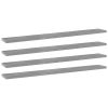 vidaXL Bookshelf Boards 4 pcs Concrete Gray 31.5"x3.9"x0.6" Engineered Wood