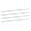vidaXL Bookshelf Boards 4 pcs High Gloss White 31.5"x3.9"x0.6" Engineered Wood