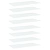 vidaXL Bookshelf Boards 8 pcs White 31.5"x7.9"x0.6" Engineered Wood