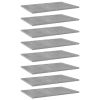 vidaXL Bookshelf Boards 8 pcs Concrete Gray 23.6"x15.7"x0.6" Engineered Wood