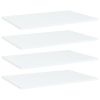 vidaXL Bookshelf Boards 4 pcs White 23.6"x15.7"x0.6" Engineered Wood