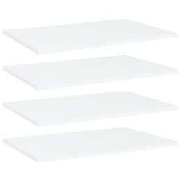 vidaXL Bookshelf Boards 4 pcs White 23.6"x15.7"x0.6" Engineered Wood
