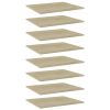 vidaXL Bookshelf Boards 8 pcs Sonoma Oak 23.6"x19.7"x0.6" Engineered Wood
