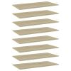 vidaXL Bookshelf Boards 8 pcs Sonoma Oak 31.5"x11.8"x0.6" Engineered Wood