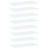 vidaXL Bookshelf Boards 8 pcs White 31.5"x15.7"x0.6" Engineered Wood
