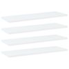 vidaXL Bookshelf Boards 4 pcs White 23.6"x7.9"x0.6" Engineered Wood