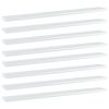 vidaXL Bookshelf Boards 8 pcs High Gloss White 31.5"x3.9"x0.6" Engineered Wood