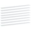 vidaXL Bookshelf Boards 8 pcs High Gloss White 39.4"x3.9"x0.6" Engineered Wood