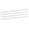 vidaXL Bookshelf Boards 4 pcs High Gloss White 39.4"x3.9"x0.6" Engineered Wood