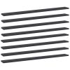 vidaXL Bookshelf Boards 8 pcs Gray 39.4"x3.9"x0.6" Engineered Wood