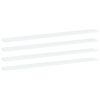 vidaXL Bookshelf Boards 4 pcs White 39.4"x3.9"x0.6" Engineered Wood