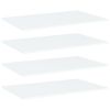 vidaXL Bookshelf Boards 4 pcs White 31.5"x19.7"x0.6" Engineered Wood