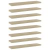 vidaXL Bookshelf Boards 8 pcs Sonoma Oak 15.7"x3.9"x0.6" Engineered Wood