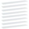 vidaXL Bookshelf Boards 8 pcs High Gloss White 23.6"x3.9"x0.6" Engineered Wood