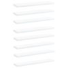 vidaXL Bookshelf Boards 8 pcs White 15.7"x3.9"x0.6" Engineered Wood