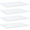 vidaXL Bookshelf Boards 4 pcs White 15.7"x11.8"x0.6" Engineered Wood
