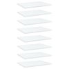 vidaXL Bookshelf Boards 8 pcs White 15.7"x11.8"x0.6" Engineered Wood