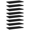 vidaXL Bookshelf Boards 8 pcs Black 15.7"x7.9"x0.6" Engineered Wood