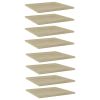 vidaXL Bookshelf Boards 8 pcs Sonoma Oak 15.7"x15.7"x0.6" Engineered Wood