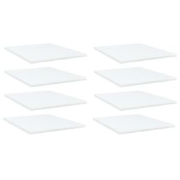 vidaXL Bookshelf Boards 8 pcs White 15.7"x19.7"x0.6" Engineered Wood