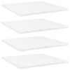 vidaXL Bookshelf Boards 4 pcs White 15.7"x15.7"x0.6" Engineered Wood