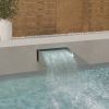 vidaXL Waterfall 17.7"x13.4"x5.5" Stainless Steel 304