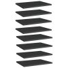 vidaXL Bookshelf Boards 8 pcs High Gloss Black 15.7"x11.8"x0.6" Engineered Wood