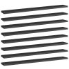vidaXL Bookshelf Boards 8 pcs High Gloss Black 31.5"x3.9"x0.6" Engineered Wood