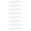 vidaXL Bookshelf Boards 8 pcs White 23.6"x19.7"x0.6" Engineered Wood