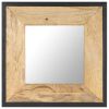 vidaXL Mirror 19.7"x19.7" Solid Mango Wood
