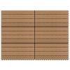 vidaXL Decking Tiles 6 pcs WPC 23.6"x11.8" 11.6 ftÂ¬â‰¤ Brown