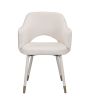 Applewood Accent Chair; Cream Velvet & Gold