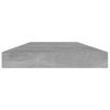 vidaXL Bookshelf Boards 8 pcs Concrete Gray 15.7"x3.9"x0.6" Engineered Wood
