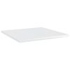 vidaXL Bookshelf Boards 4 pcs High Gloss White 15.7"x15.7"x0.6" Engineered Wood