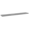 vidaXL Bookshelf Boards 8 pcs Concrete Gray 23.6"x3.9"x0.6" Engineered Wood