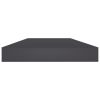 vidaXL Bookshelf Boards 8 pcs Gray 15.7"x3.9"x0.6" Engineered Wood