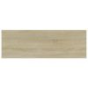 vidaXL Bookshelf Boards 8 pcs Sonoma Oak 23.6"x7.9"x0.6" Engineered Wood