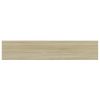 vidaXL Bookshelf Boards 4 pcs Sonoma Oak 39.4"x7.9"x0.6" Engineered Wood
