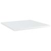 vidaXL Bookshelf Boards 8 pcs High Gloss White 15.7"x15.7"x0.6" Engineered Wood