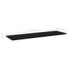 vidaXL Bookshelf Boards 4 pcs Black 39.4"x11.8"x0.6" Engineered Wood