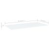 vidaXL Bookshelf Boards 4 pcs White 31.5"x7.9"x0.6" Engineered Wood
