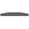 vidaXL Bookshelf Boards 8 pcs High Gloss Gray 39.4"x7.9"x0.6" Engineered Wood