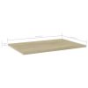 vidaXL Bookshelf Boards 4 pcs Sonoma Oak 23.6"x15.7"x0.6" Engineered Wood